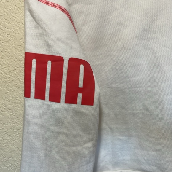 Puma Women's White Cropped Sweatshirt. Excellent Condition. Size XL. - Picture 9 of 12
